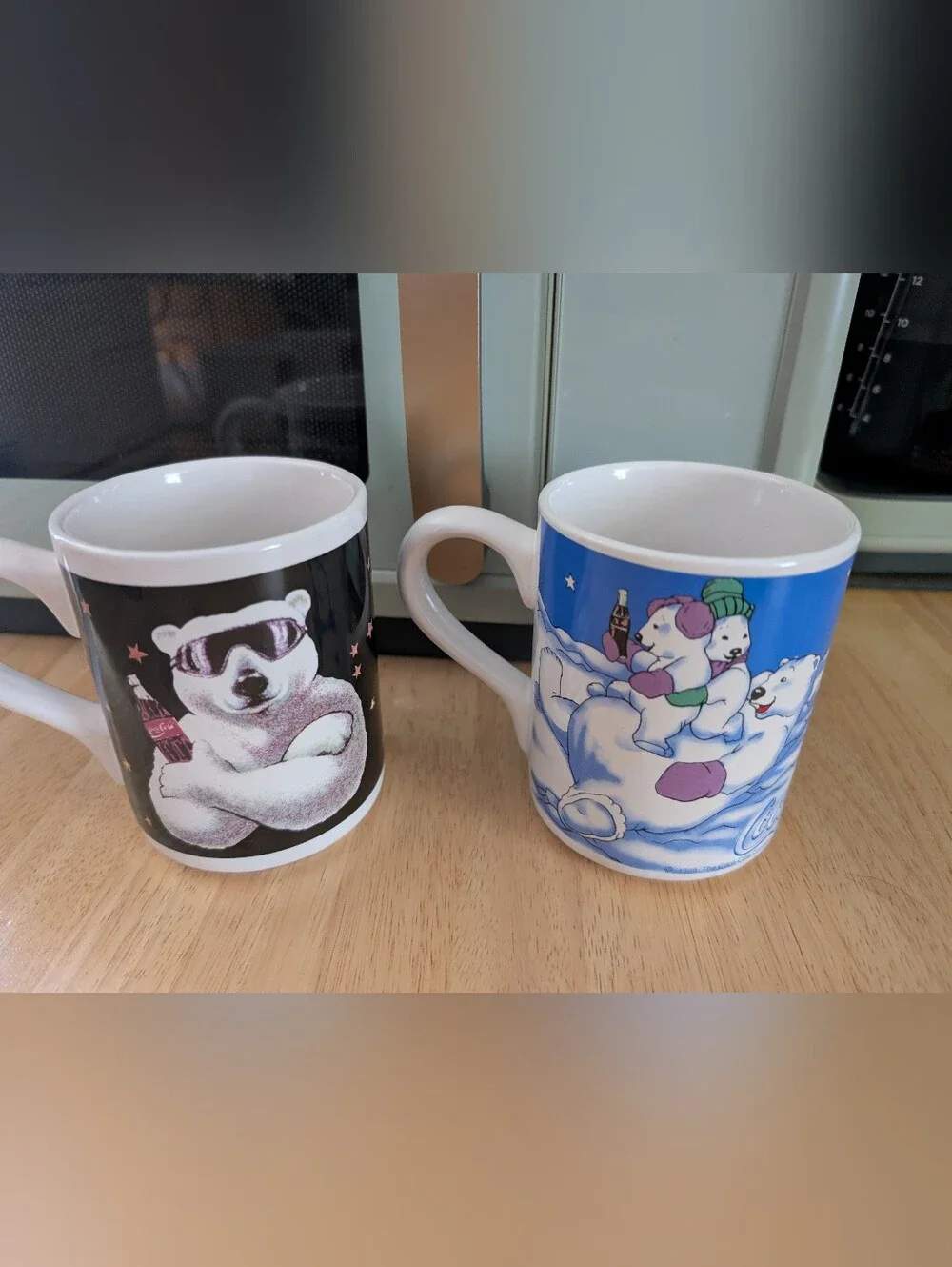 Vintage Gibson Coca Cola Polar Bear Mugs Cups